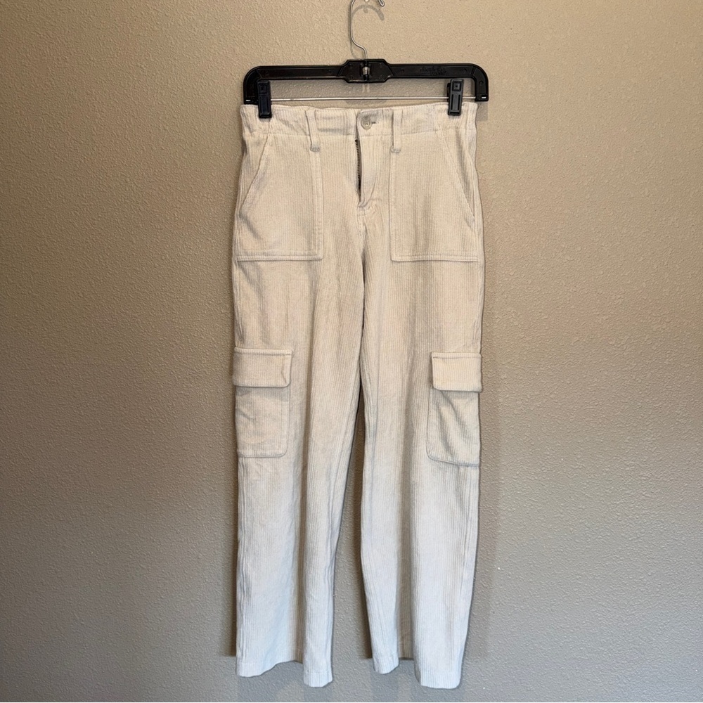 Abercrombie Kids High-Rise Wide Leg Cargo Pants – Size 11/12 – Adjustable Waist